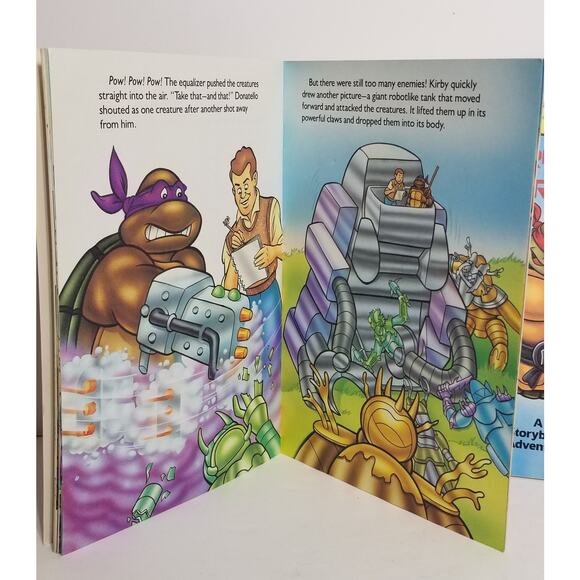 1990 TMNT Adventure Storybooks -Magic Crystal / Return of The Shredder - Picture 3 of 10